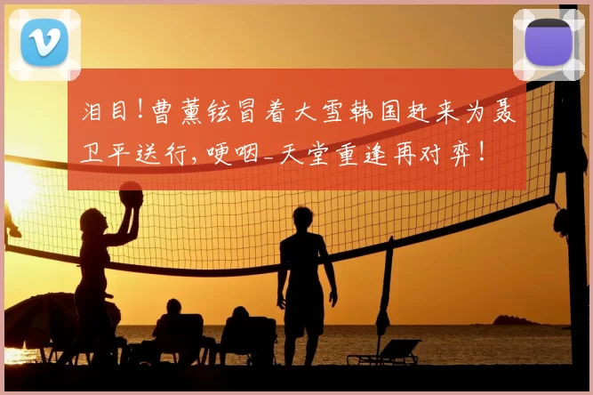 泪目!曹薰铉冒着大雪韩国赶来为聂卫平送行,哽咽_天堂重逢再对弈!